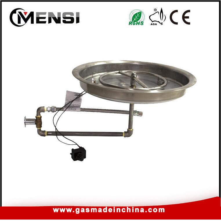 Gas fire pit burner